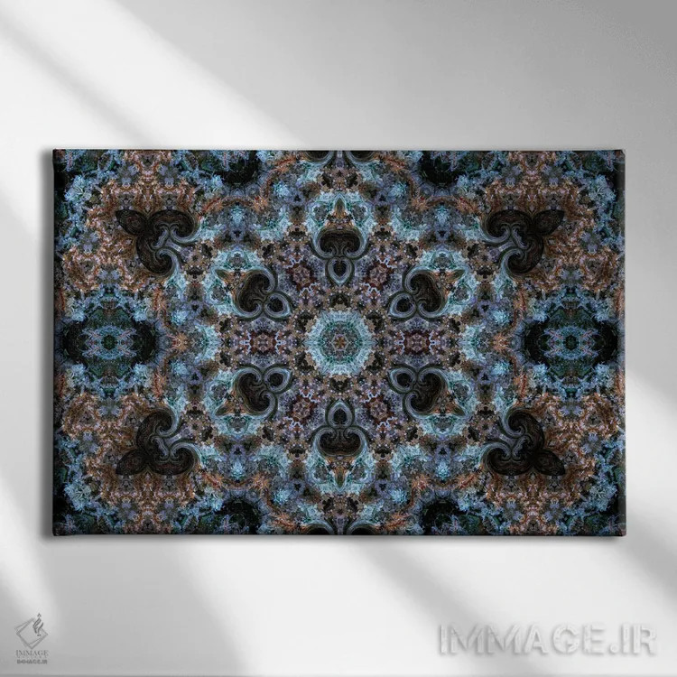 تابلو کالیودوسکوپ شاهدانه شمارهٔ ۲۶ اثر نائوم دورخمان - نمای روبهرو روی دیوار