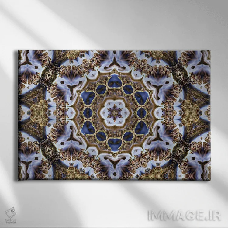 تابلو کالیدوسکوپ حشیش ۱۷ (هنر انتزاعی) اثر نائوم دورخمان - نمای روبهرو روی دیوار