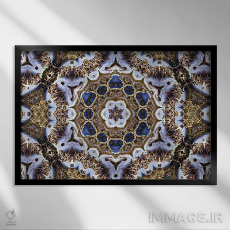 تابلو کالیدوسکوپ حشیش ۱۷ (هنر انتزاعی) اثر نائوم دورخمان - نمای قابدار مشکی