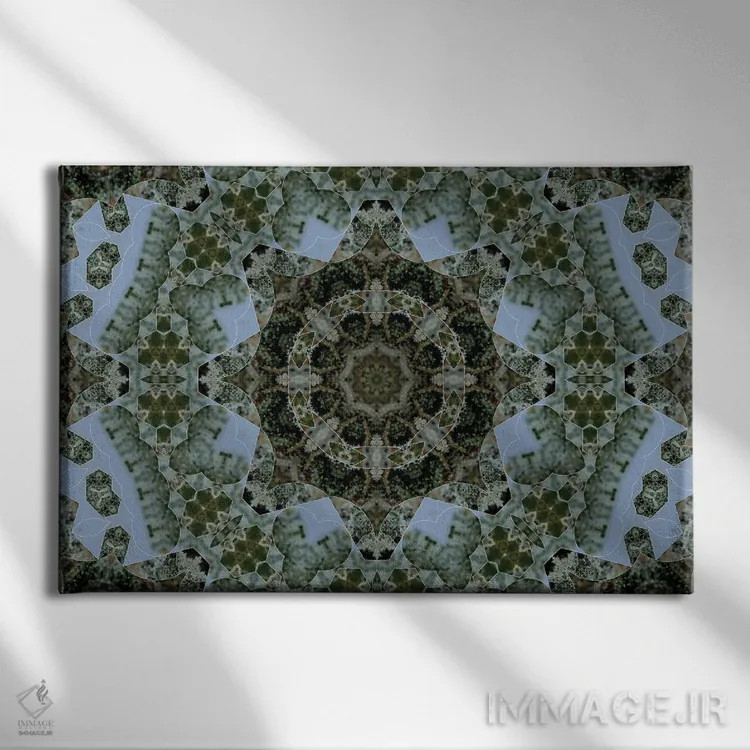 تابلو کالیودوسکوپ شاهدانه شمارهٔ ۸ اثر نائوم دورخمان - نمای روبهرو روی دیوار