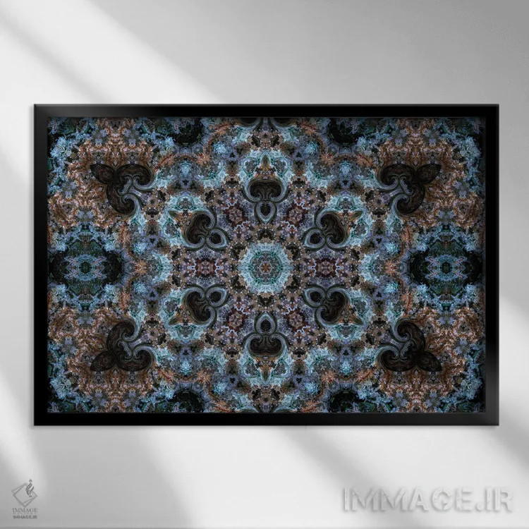 تابلو کالیودوسکوپ شاهدانه شمارهٔ ۲۶ اثر نائوم دورخمان - نمای قابدار مشکی