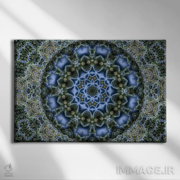 تابلو کالیودوسکوپ شاهدانه شمارهٔ ۶ اثر نائوم دورخمان - نمای روبهرو روی دیوار