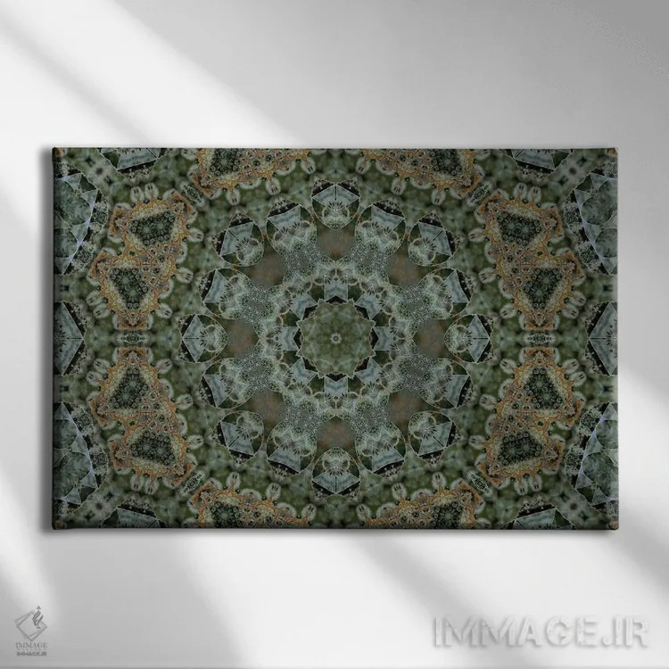 تابلو کالیودوسکوپ شاهدانه شمارهٔ ۱۲ اثر نائوم دورخمان - نمای روبهرو روی دیوار