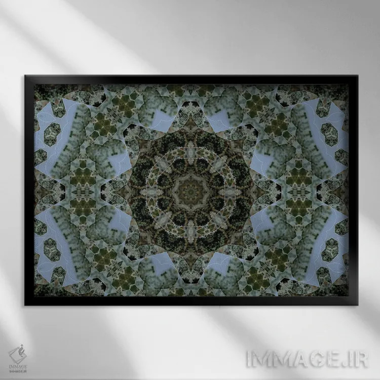 تابلو کالیودوسکوپ شاهدانه شمارهٔ ۸ اثر نائوم دورخمان - نمای قابدار مشکی