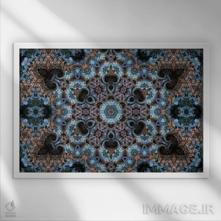 تابلو کالیودوسکوپ شاهدانه شمارهٔ ۲۶ اثر نائوم دورخمان - نمای قابدار سفید