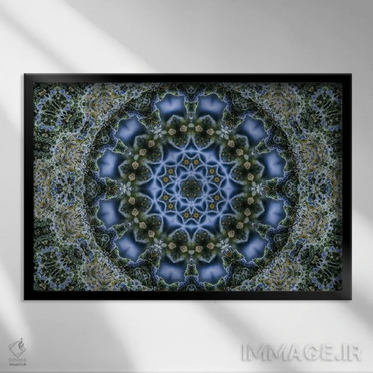 تابلو کالیودوسکوپ شاهدانه شمارهٔ ۶ اثر نائوم دورخمان - نمای قابدار مشکی