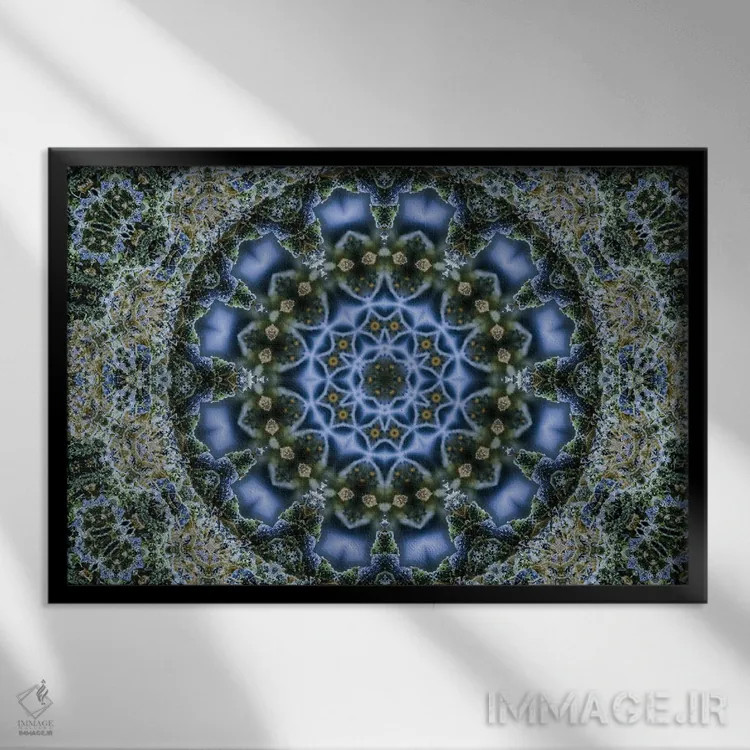 تابلو کالیودوسکوپ شاهدانه شمارهٔ ۶ اثر نائوم دورخمان - نمای قابدار مشکی