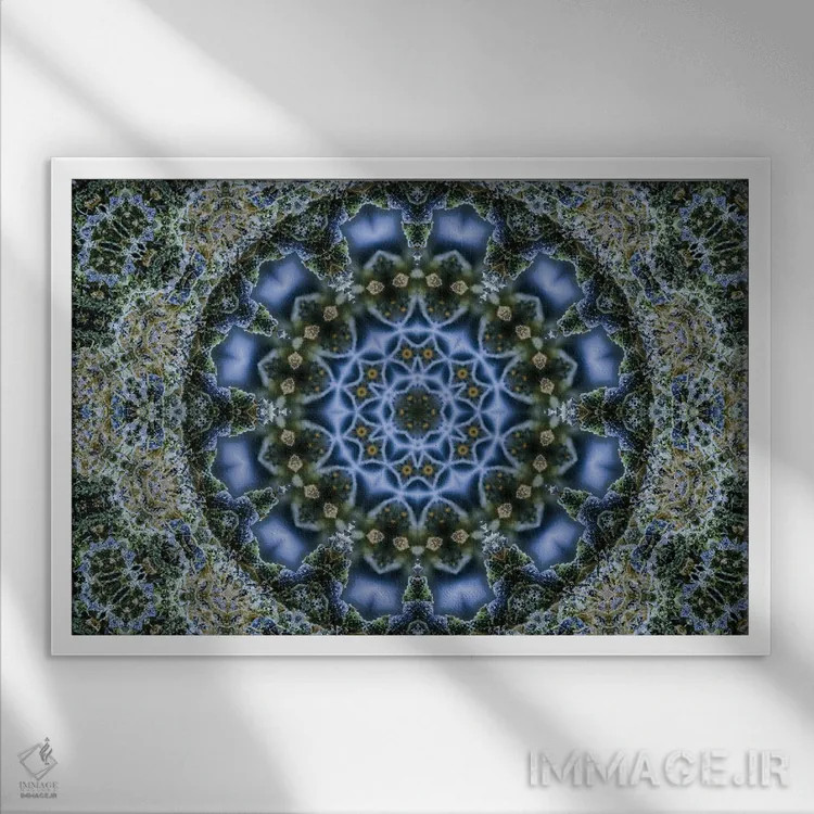 تابلو کالیودوسکوپ شاهدانه شمارهٔ ۶ اثر نائوم دورخمان - نمای قابدار سفید