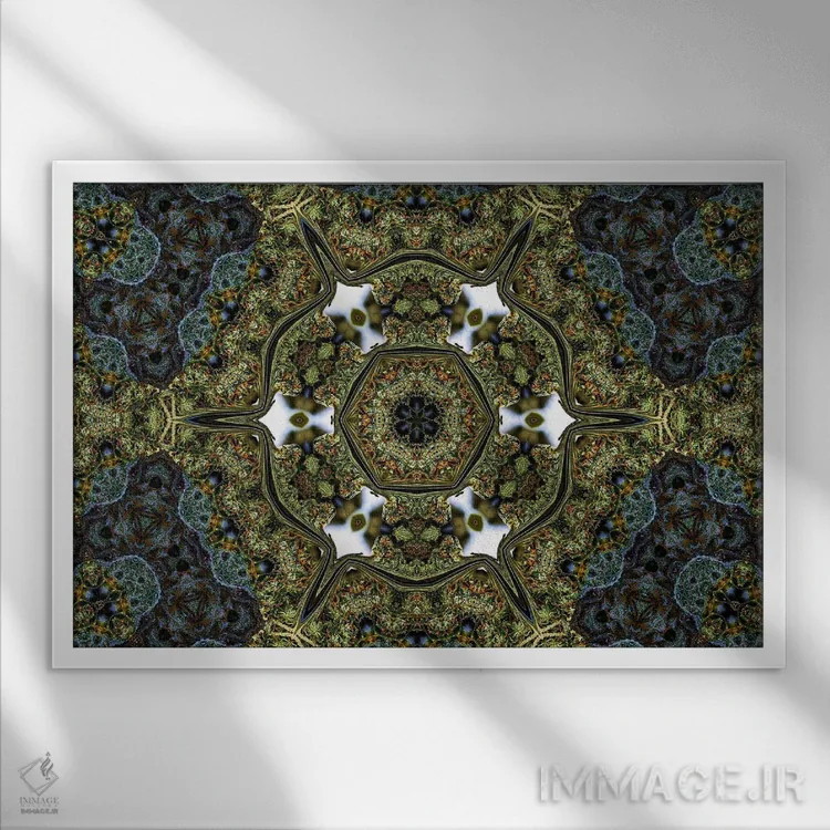 تابلو کالیودوسکوپ شاهدانه شمارهٔ ۲ اثر نائوم دورخمان - نمای قابدار سفید