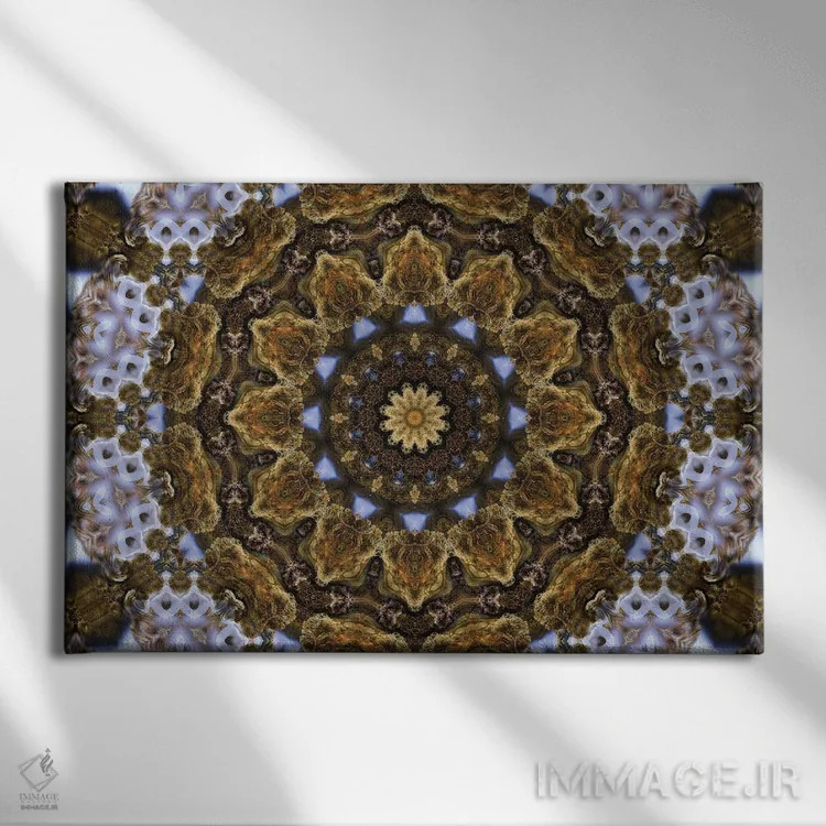 تابلو کالیودوسکوپ شاهدانه شمارهٔ ۲۴ اثر نائوم دورخمان - نمای روبهرو روی دیوار