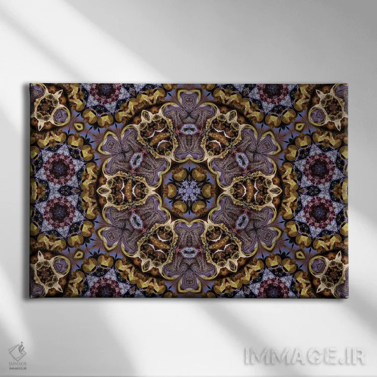 تابلو کالیودوسکوپ شاهدانه شمارهٔ ۷ اثر نائوم دورخمان - نمای روبهرو روی دیوار