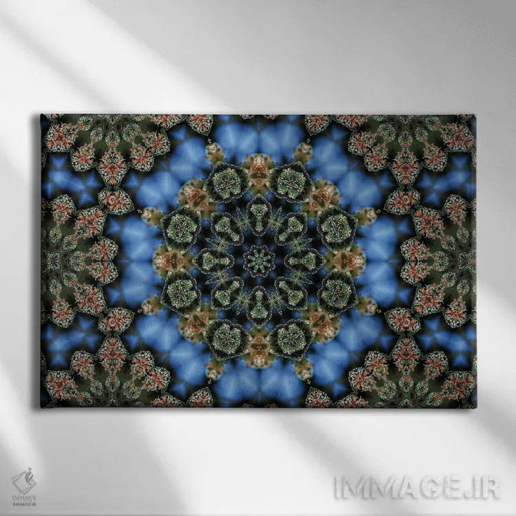 تابلو کالیودوسکوپ شاهدانه شمارهٔ ۱۵ اثر نائوم دورخمان - نمای روبهرو روی دیوار