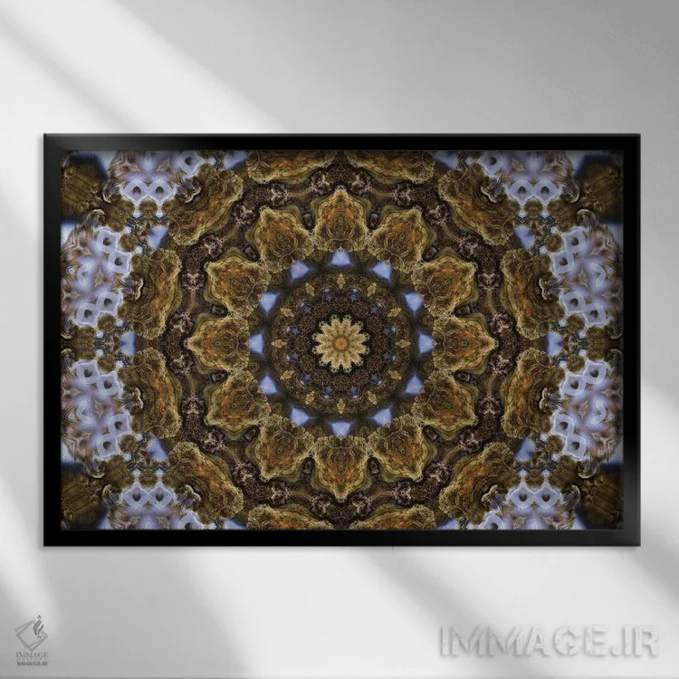 تابلو کالیودوسکوپ شاهدانه شمارهٔ ۲۴ اثر نائوم دورخمان - نمای قابدار مشکی