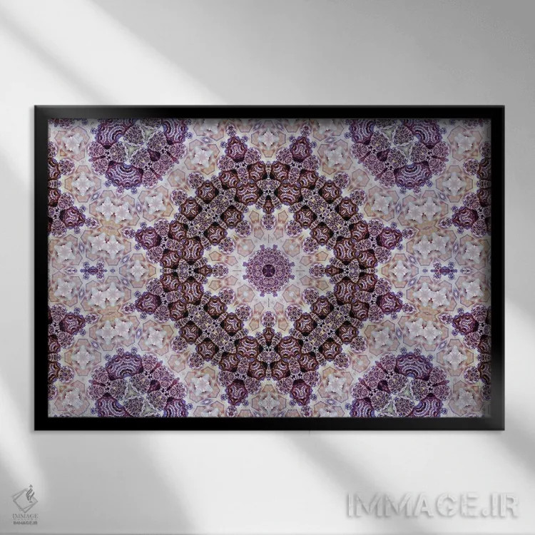 تابلو کالیودوسکوپ شاهدانه شمارهٔ ۴ اثر نائوم دورخمان - نمای قابدار مشکی