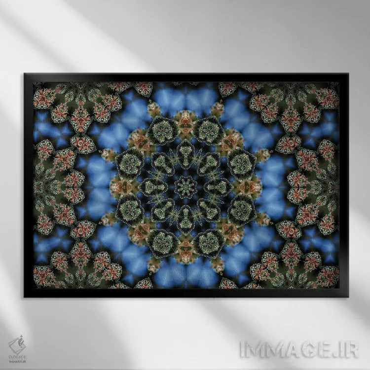 تابلو کالیودوسکوپ شاهدانه شمارهٔ ۱۵ اثر نائوم دورخمان - نمای قابدار مشکی