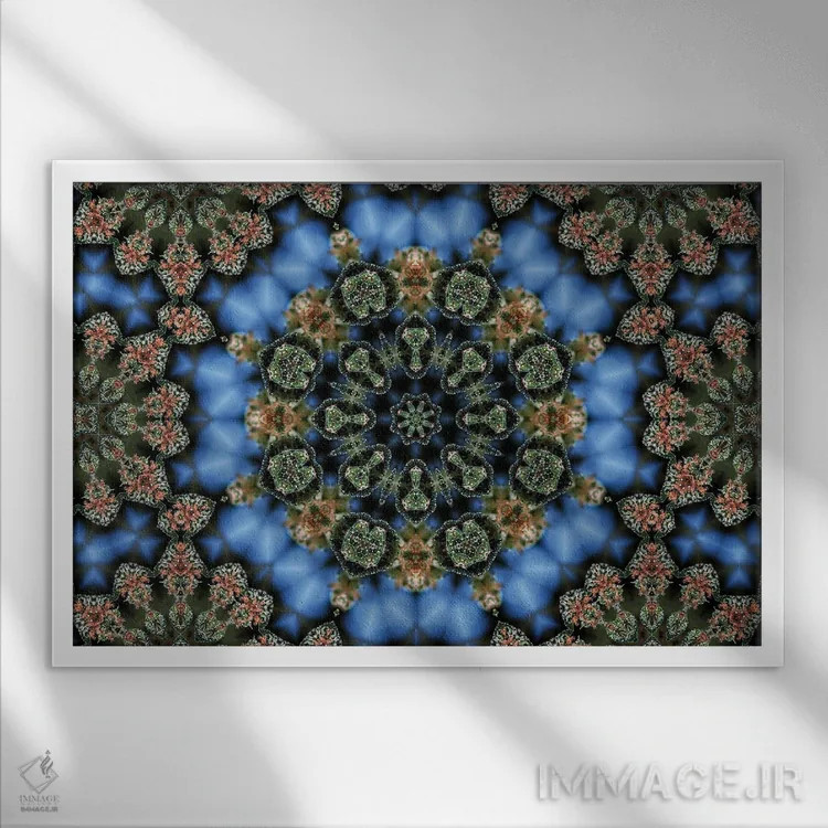 تابلو کالیودوسکوپ شاهدانه شمارهٔ ۱۵ اثر نائوم دورخمان - نمای قابدار سفید