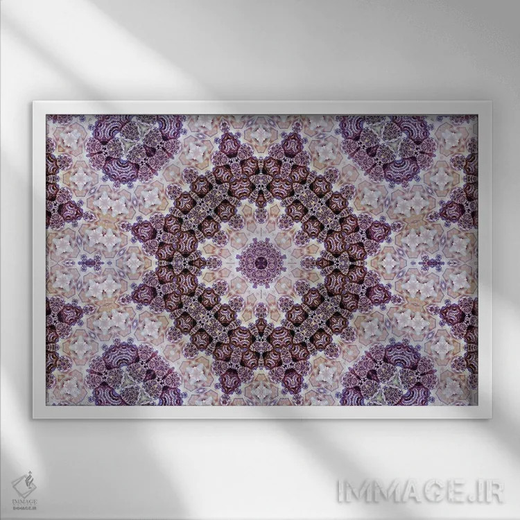 تابلو کالیودوسکوپ شاهدانه شمارهٔ ۴ اثر نائوم دورخمان - نمای قابدار سفید