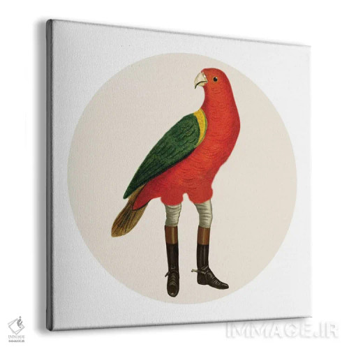 تابلو پرنده با چکمه اثر کوکو د پاریس - نمای پرسپکتیو محصول