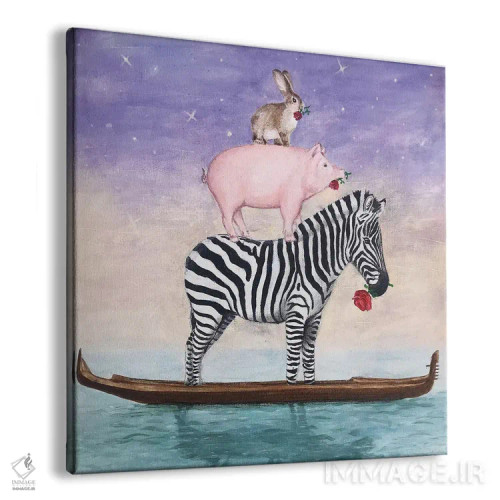 تابلو نوح بعضی حیوانات را فراموش کرد اثر کوکو د پاریس - نمای پرسپکتیو محصول