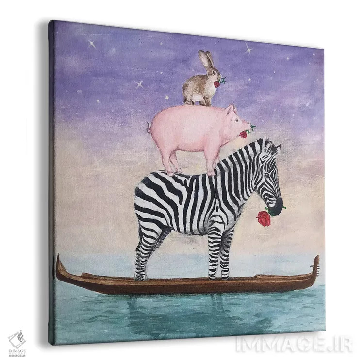 تابلو نوح بعضی حیوانات را فراموش کرد اثر کوکو د پاریس - نمای پرسپکتیو محصول