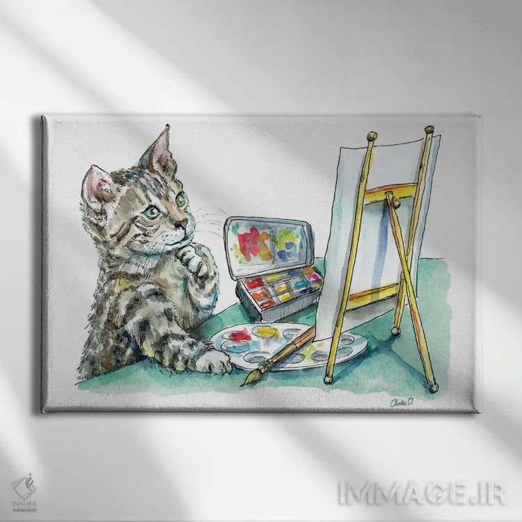 تابلو ابزارهای خلاقانه اثر چارلی اوشیلدز - نمای روبهرو روی دیوار