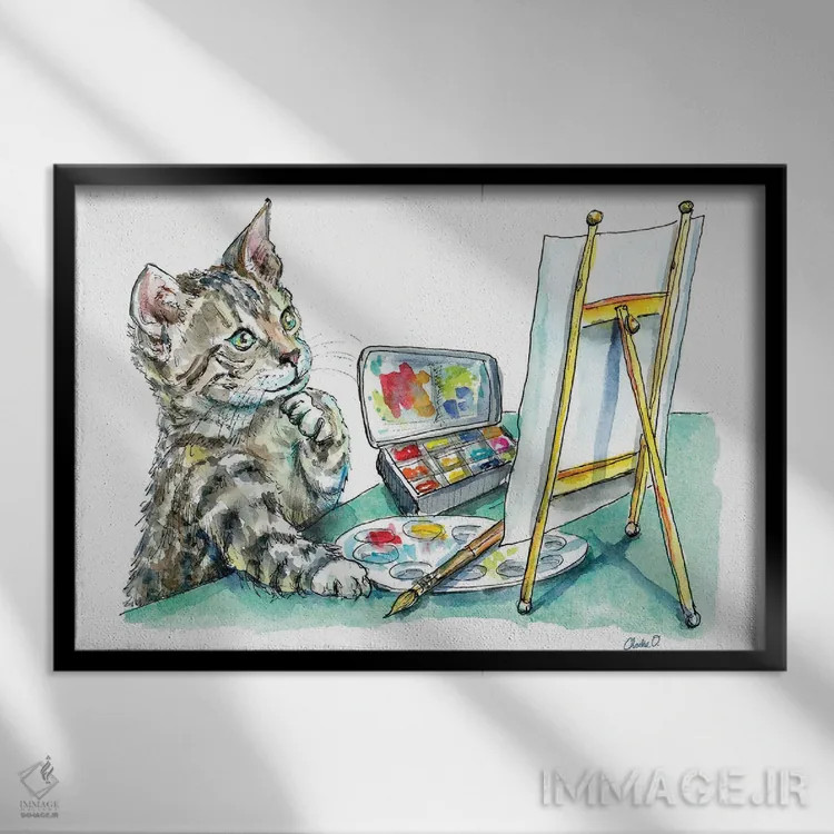 تابلو ابزارهای خلاقانه اثر چارلی اوشیلدز - نمای قابدار مشکی