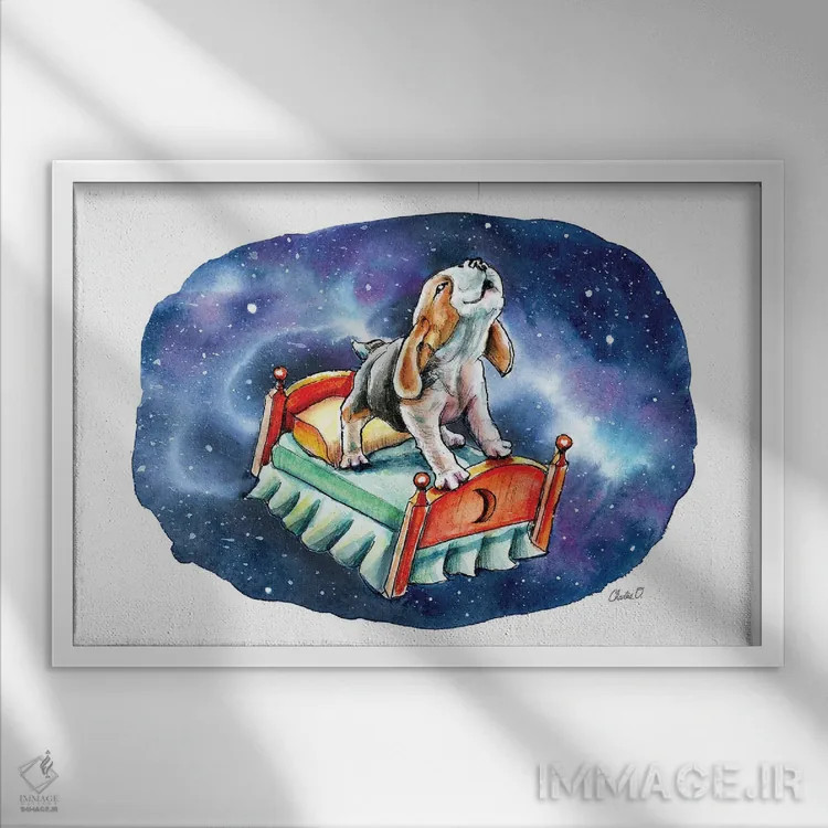 تابلو رویای زیبا اثر چارلی اوشیلدز - نمای قابدار سفید