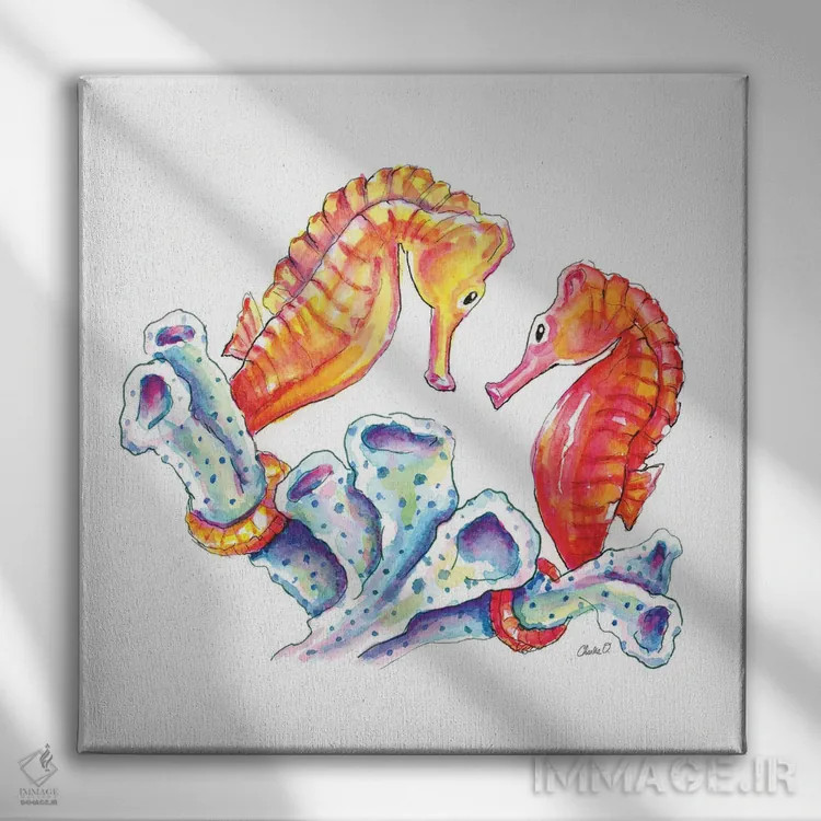 تابلو چهره به چهره اثر چارلی اوشیلدز - نمای روبهرو روی دیوار