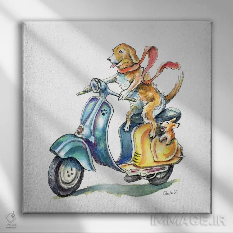 تابلو گردش خانوادگی اثر چارلی اوشیلدز - نمای روبهرو روی دیوار