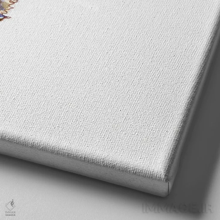 تابلو روز نقاشی پرنده اثر چارلی اوشیلدز - نمای نزدیک بافت بوم