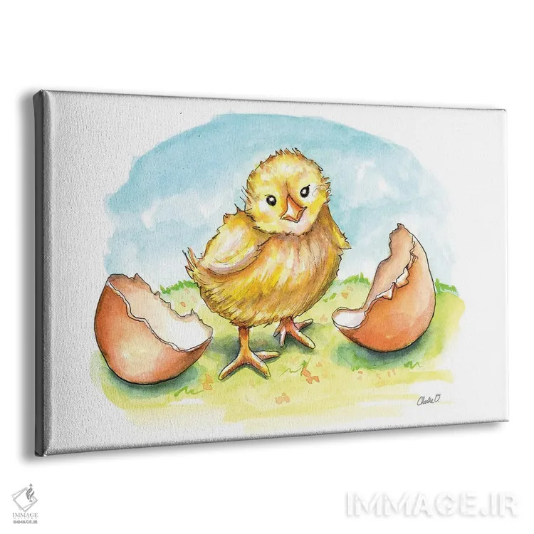 تابلو تازه از تخم درآمده اثر چارلی اوشیلدز - نمای پرسپکتیو محصول