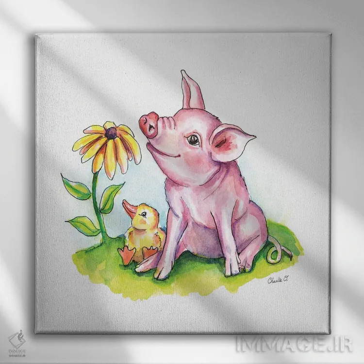 تابلو لحظههای کوچک تازه اثر چارلی اوشیلدز - نمای روبهرو روی دیوار