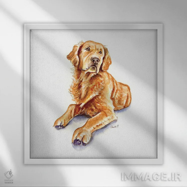 تابلو هر روز فرصت طلایی است اثر چارلی اوشیلدز - نمای قابدار سفید