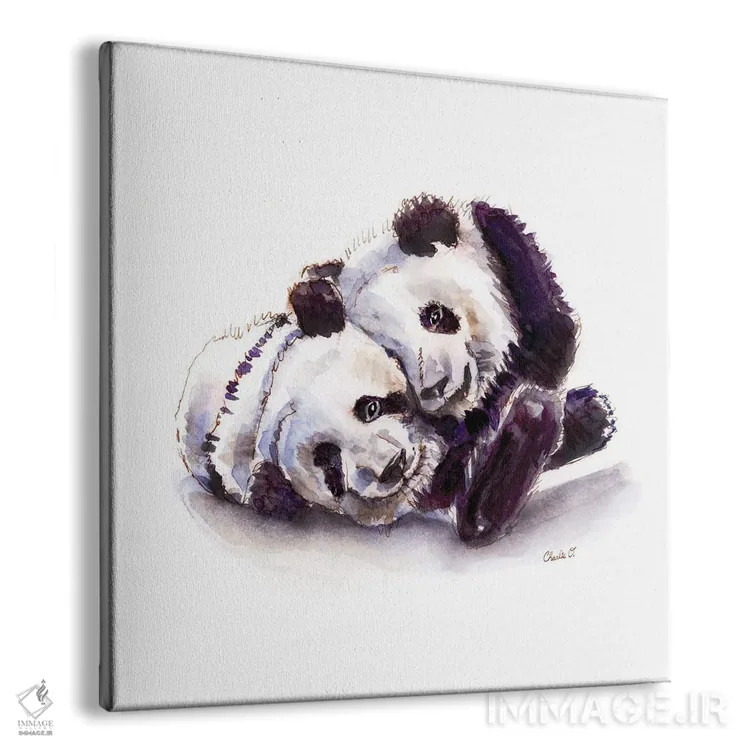 تابلو عشق پاندا غولپیکر اثر چارلی اوشیلدز - نمای پرسپکتیو محصول