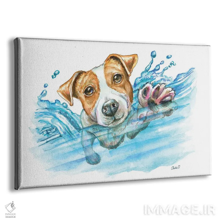 تابلو سر بالاتر از آب اثر چارلی اوشیلدز - نمای پرسپکتیو محصول