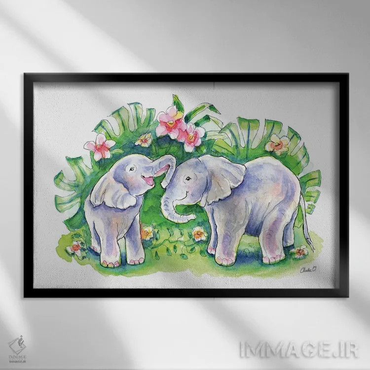 تابلو دوستان همیشگی اثر چارلی اوشیلدز - نمای قابدار مشکی