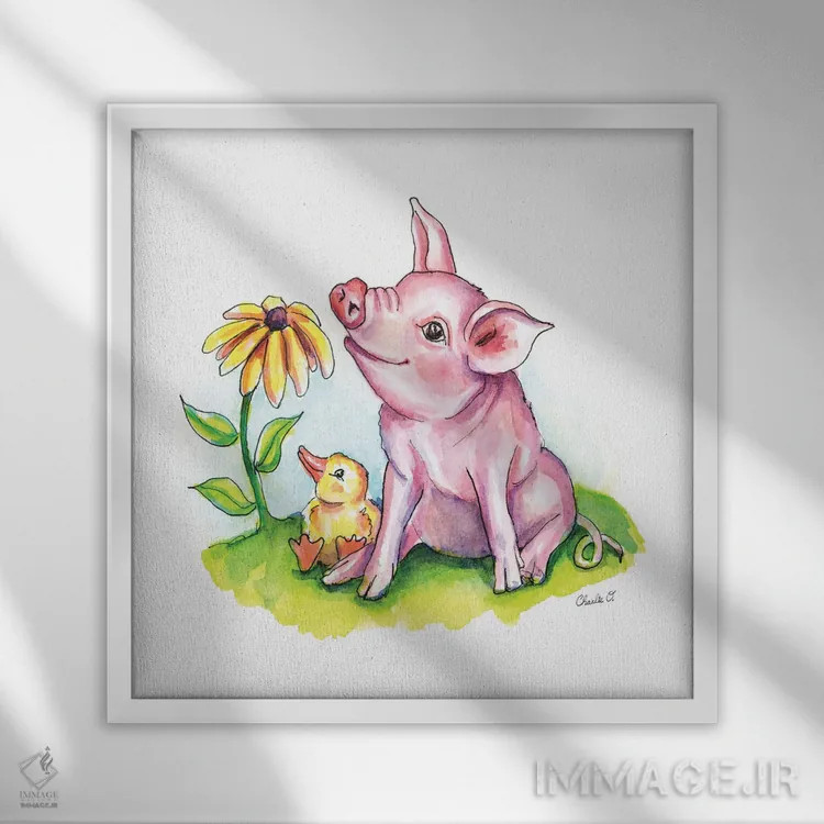 تابلو لحظههای کوچک تازه اثر چارلی اوشیلدز - نمای قابدار سفید