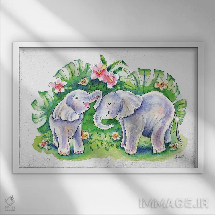 تابلو دوستان همیشگی اثر چارلی اوشیلدز - نمای قابدار سفید