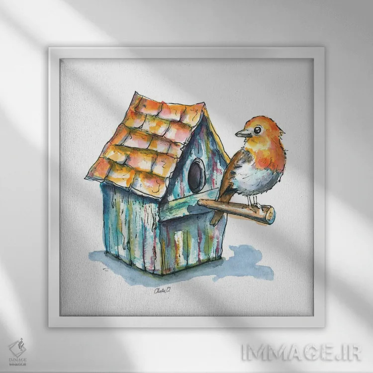 تابلو قابل تعمیر (بازسازی) اثر چارلی اوشیلدز - نمای قابدار سفید