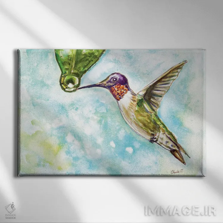 تابلو روزهای بارانی اثر چارلی اوشیلدز - نمای روبهرو روی دیوار