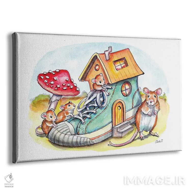 تابلو زندگی در کفش اثر چارلی اوشیلدز - نمای پرسپکتیو محصول