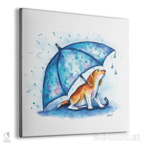 تابلو قطرههای کوچک باران اثر چارلی اوشیلدز - نمای پرسپکتیو محصول