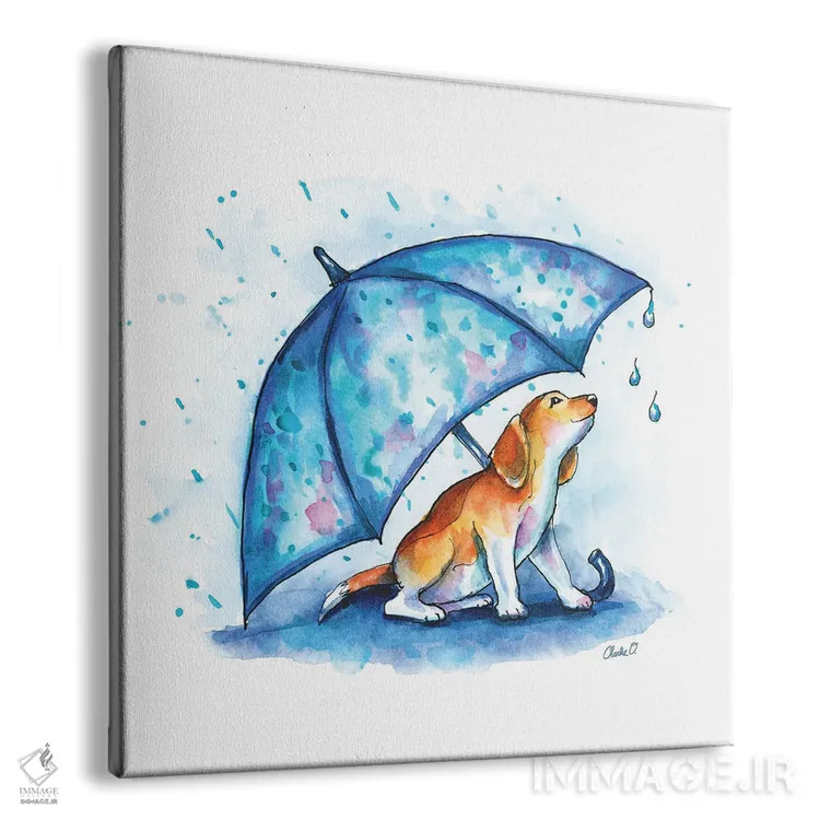 تابلو قطرههای کوچک باران اثر چارلی اوشیلدز - نمای پرسپکتیو محصول