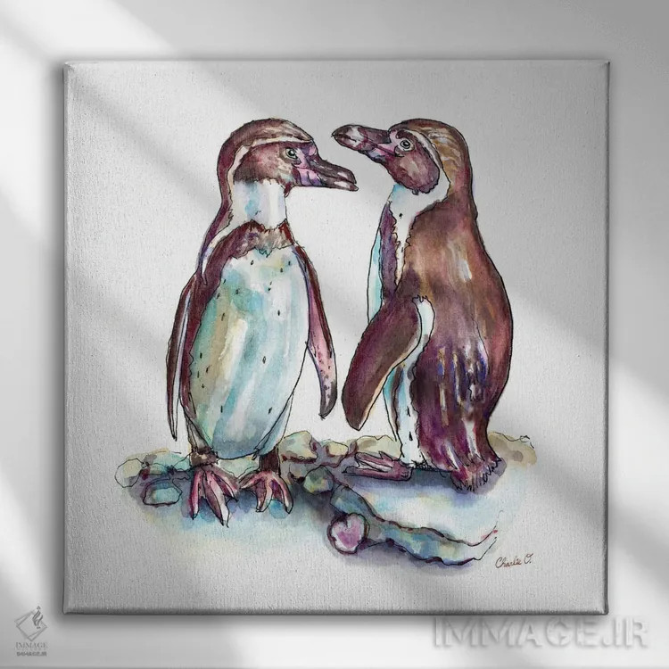 تابلو عشق در نگاه اول اثر چارلی اوشیلدز - نمای روبهرو روی دیوار