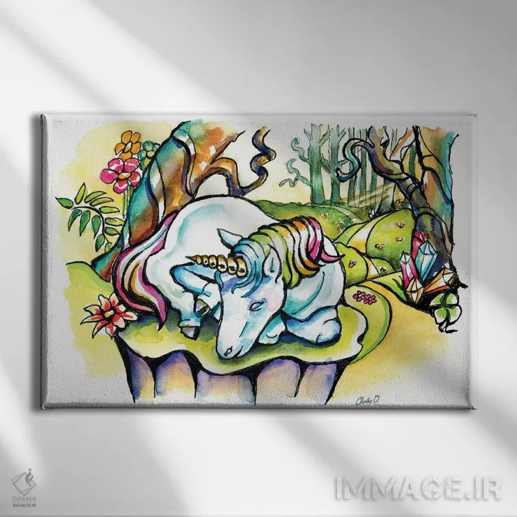 تابلو تکشاخ کوچولو اثر چارلی اوشیلدز - نمای روبهرو روی دیوار