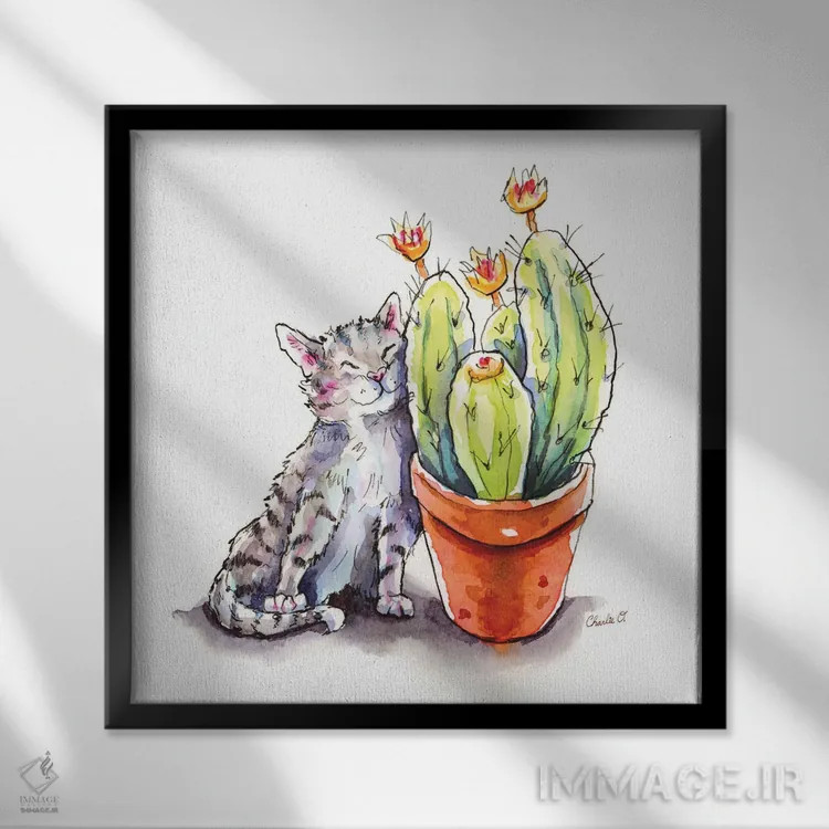 تابلو دوست داشتن بهار اثر چارلی اوشیلدز - نمای قابدار مشکی