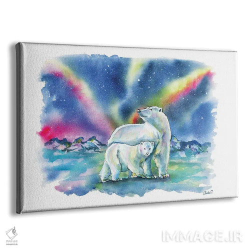 تابلو شفق قطبی (پدیده طبیعی) اثر چارلی اوشیلدز - نمای پرسپکتیو محصول