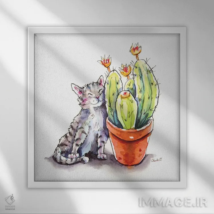 تابلو دوست داشتن بهار اثر چارلی اوشیلدز - نمای قابدار سفید