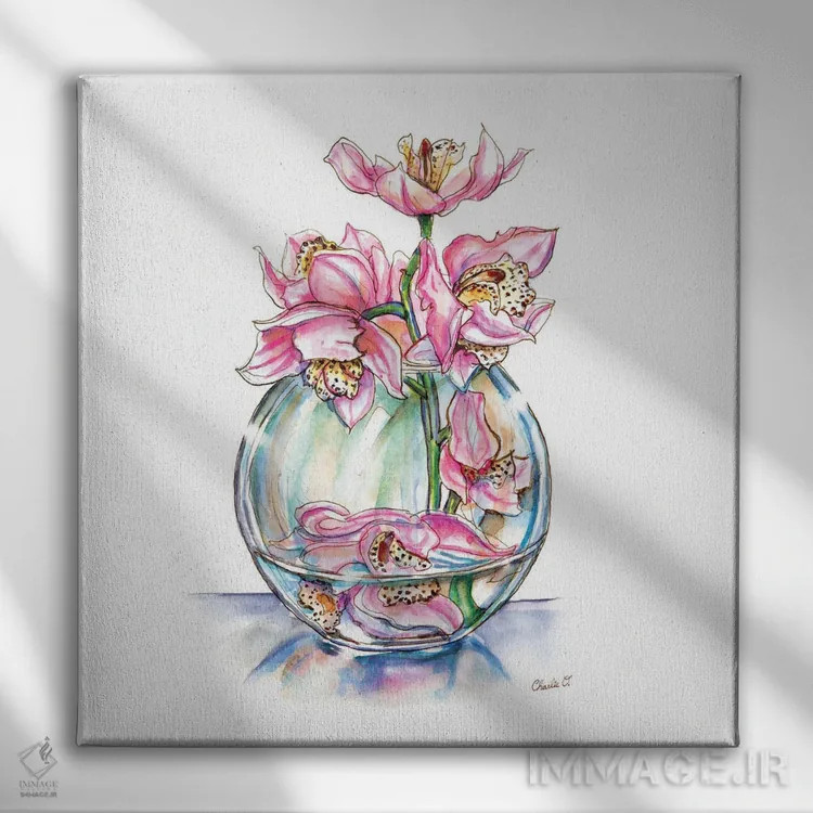 تابلو در آستانهٔ بهار اثر چارلی اوشیلدز - نمای روبهرو روی دیوار