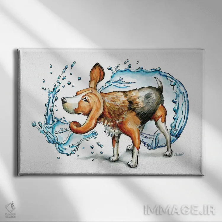 تابلو بیخیال شو اثر چارلی اوشیلدز - نمای روبهرو روی دیوار